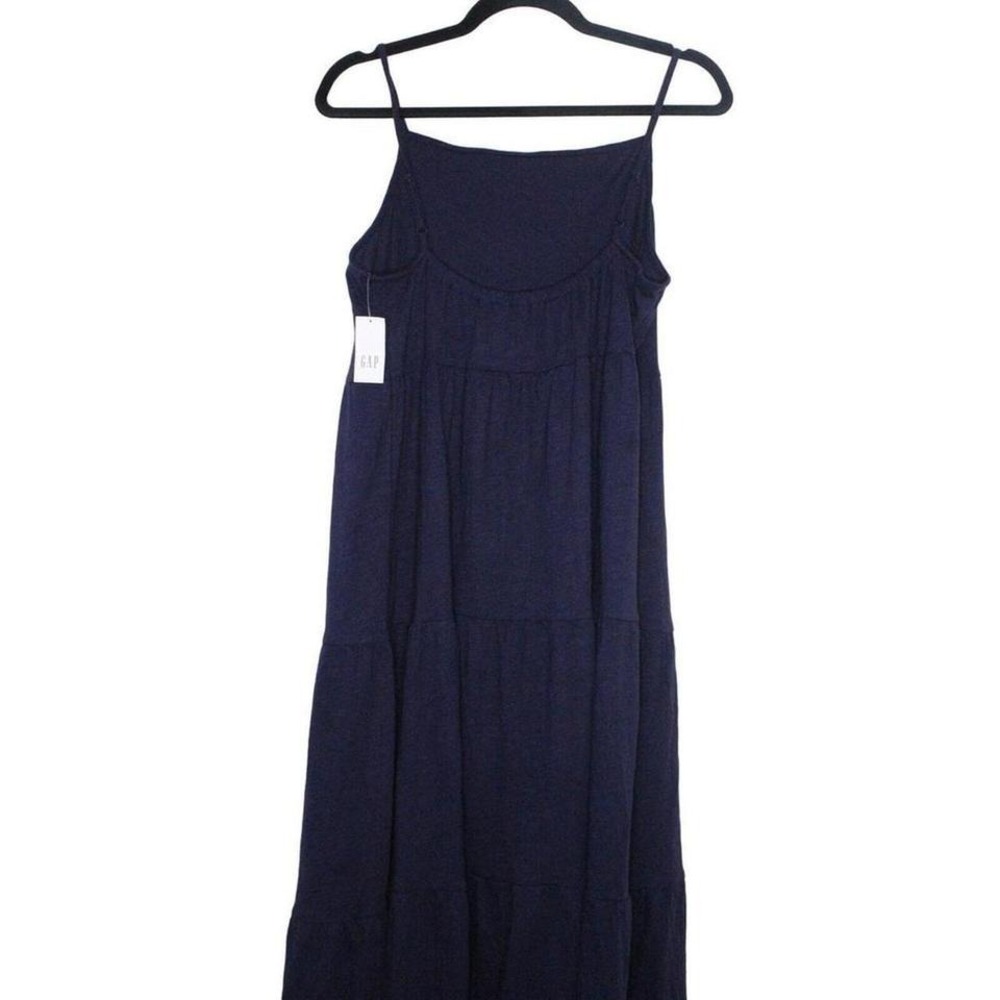 Gap Women's Pleated Maxiβ Dress Navy Blue Size Medium